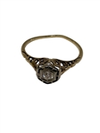 10k Gold Art Deco Diamond Ring