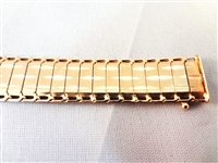 14K Solid Gold Herringbone Edged Bracelet .42 Troy Ounces