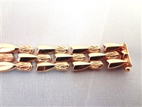 14K Solid Gold Panther Style Bracelet .44 Troy Ounces