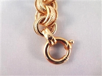 14K Gold Belcher/Rolo Pattern Bracelet .48 Troy Ounces