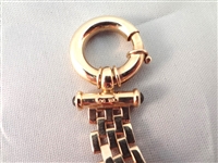 14K Gold Panther Link Pattern Bracelet .59 Troy Ounces
