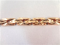 14K Solid Gold Link Bracelet .38 Troy Ounces