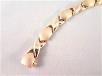 14K Solid Gold Fancy Bracelet .36 Troy Ounces 7.25
