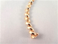 14K Solid Gold Serpentine Pattern Bracelet .31 Troy Ounces