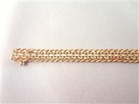 18K Solid Gold Rope Pattern Bracelet .25 Troy Ounces