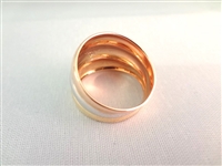 18K Gold Ring Size 8.25 Weight .09 Troy Ounces