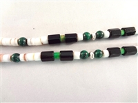 Running Bear Southwest Sterling Malachite Oval Cabochon Pendant and Necklace