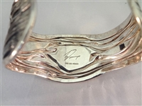 Dominique Dinouart Mexican Sterling Silver Amethyst Cuff Bracelet and Rings Set