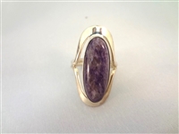 Dominique Dinouart Mexican Sterling Silver Amethyst Cuff Bracelet and Rings Set