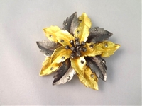 Joan Rivers (4) Oversize Rhinestone Enameled Brooches