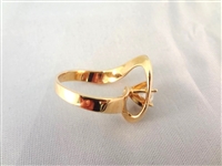 14K Gold Ring (1) Solitaire Cubic Zirconia Ring Size 6.75