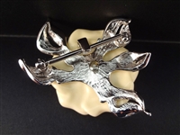 Nolan Miller Cala Lily Vintage Rhinestone Brooches Pendant and Earrings
