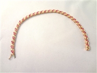 14K Gold Tennis Ruby Bracelet (60) Round Rubies 2.0mm (1.8 carat)