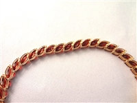 14K Gold Tennis Bracelet (38) Marquise Cut Garnet 6x3mm (9) Carats