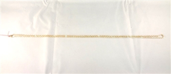 14K Gold Necklace Rope Chain 32 Long, .14 troy ounces