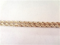 14K Gold Necklace Rope Chain 32 Long, .14 troy ounces
