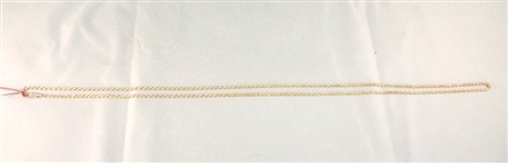 14K Gold Necklace Rope Chain 30 Long, .39 Troy Ounces