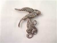 (7) Sterling Silver Enameled Art Deco Style Animal/Insect Brooches