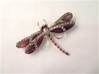 (7) Sterling Silver Enameled Art Deco Style Animal/Insect Brooches