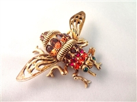 (12) Joan Rivers Bee Collection Brooches, Rhinestones/Enameled