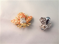 (12) Joan Rivers Bee Collection Brooches, Rhinestones/Enameled