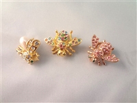 (12) Joan Rivers Bee Collection Brooches, Rhinestones/Enameled