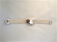 Sterling Silver Mesh Watch, Bracelet, and Ring Set 3.12 troy ounces tw
