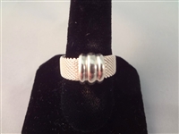 Sterling Silver Mesh Watch, Bracelet, and Ring Set 3.12 troy ounces tw