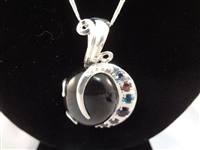 Carolyn Pollack Vintage Sterling Onyx Jewelry Suite Necklace, Pendant, Ring, Bracelet
