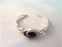 Carolyn Pollack Vintage Sterling Onyx Jewelry Suite Necklace, Pendant, Ring, Bracelet