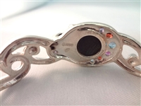 Carolyn Pollack Vintage Sterling Onyx Jewelry Suite Necklace, Pendant, Ring, Bracelet