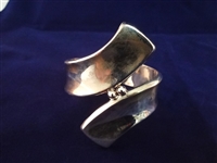 ATI Mexico Sterling Silver Heavy Hinged & Cuff Bracelet, Ring 