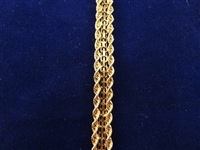 10K Gold Geneve Ladies Wristwatch 6.5 Long
