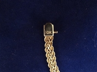 10K Gold Geneve Ladies Wristwatch 6.5 Long
