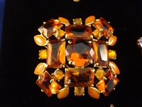 (6) Joan Rivers Vintage Swarovski Rhinestone/Enameled Brooches