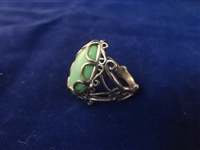 Carolyn Pollack Sterling Silver Turquoise Jewelry Suite Necklace, Pendant, Ring, Bracelet
