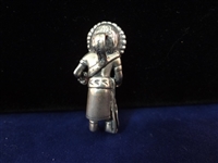 Carolyn Pollack (4) Kachina Doll Pendants Sterling Silver Turquoise