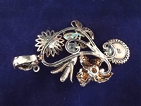 Carolyn Pollack Sterling Silver (2) Hummingbird, Butterfly Brooch RMT Collaborative