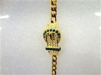 Jacqueline Bouvier Kennedy Camrose and Kross (5) Gold Tone Bracelets