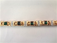 Jacqueline Bouvier Kennedy Camrose and Kross (5) Gold Tone Bracelets