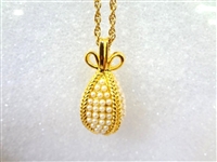 (4) Joan Rivers Faberge Egg Necklaces with Egg Pendants