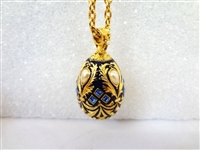 (4) Joan Rivers Faberge Egg Necklaces with Egg Pendants
