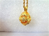 (4) Joan Rivers Faberge Egg Necklaces with Egg Pendants