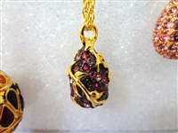 (4) Joan Rivers Faberge Egg Necklaces with Egg Pendants