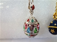 (4) Joan Rivers Faberge Egg Necklaces with Egg Pendants