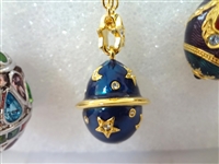 (4) Joan Rivers Faberge Egg Necklaces with Egg Pendants