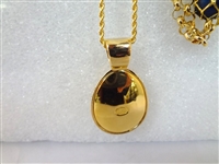 (2) Joan Rivers Faberge Egg Necklaces with Egg Pendants