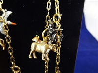 Joan Rivers Noah's Ark Necklace 18 Pairs Animals: 36 Total 