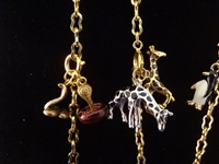 Joan Rivers Noah's Ark Necklace 19 Pairs Animals: 38 Total