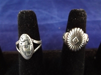 (5) Carolyn Pollack Sterling Silver Southwest Rings